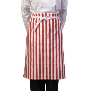 Red White Stripe Waist Apron