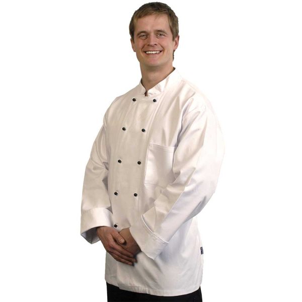 Laval White Full Sleeve Chef Jacket