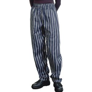 Comfortable Striped Chef Trousers