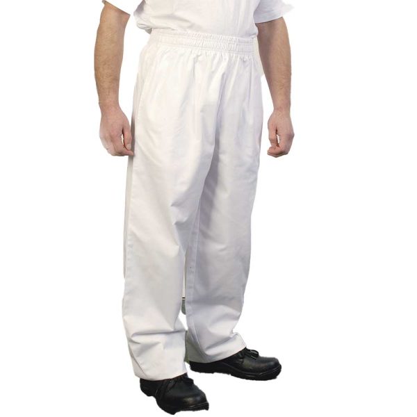 Comfortable White Chef Baggy Trousers