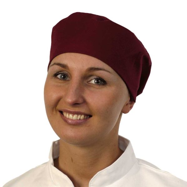 Claret Skull Cap Hat