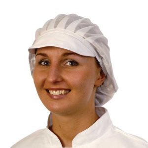 white net peaked chef hat