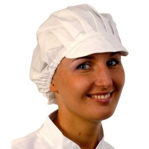 Professional White Peaked Cap