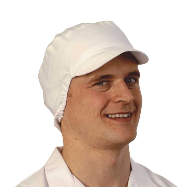 Bakers headwear with snood