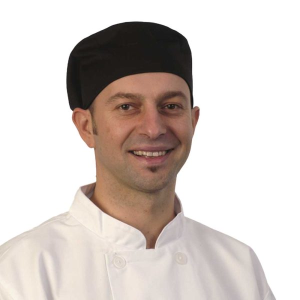 Skull Cap Black With Net Top