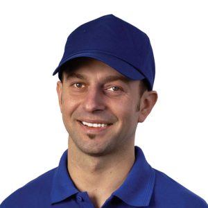 blue Baseball Cap with velcro adjuster