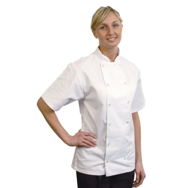 Danny Jacket White Short Sleeve Cool Back