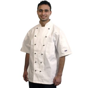 Laval White Short Sleeve Jacket