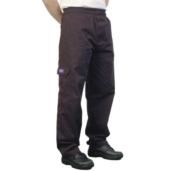 Black Cargo Chef Pants