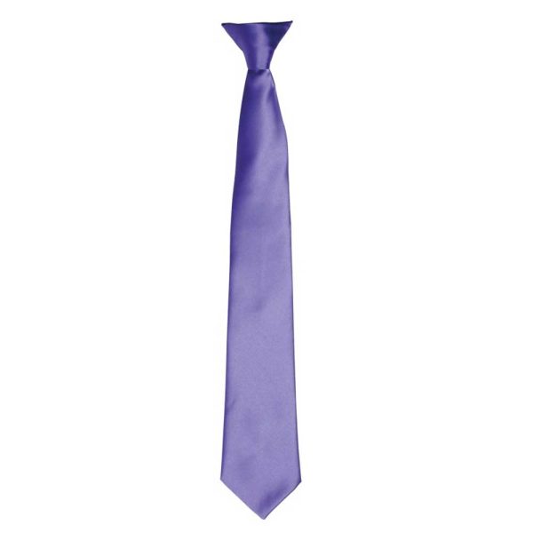 Clip On Tie Purple Colour