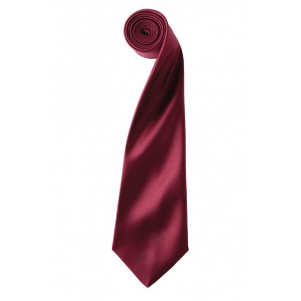 Satin Tie Burgundy