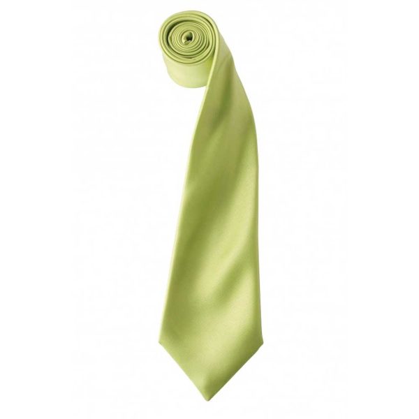 Satin Tie Lime